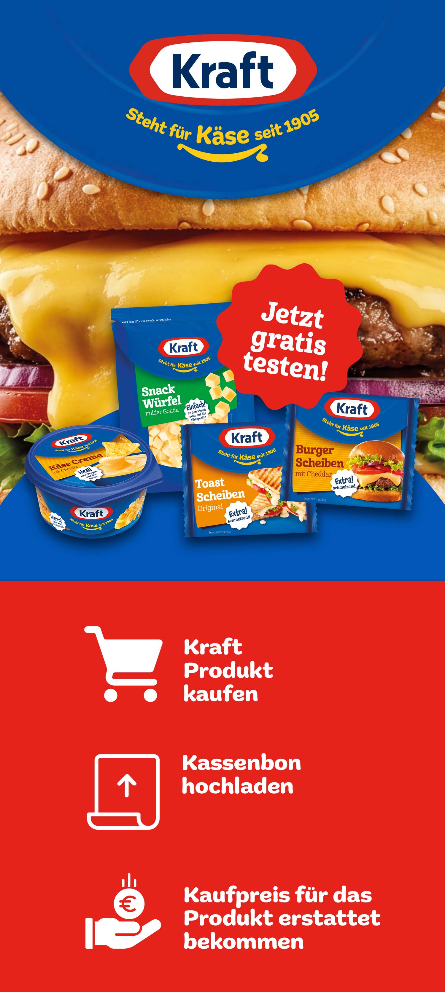 KRAFT Käse Gratis Testen
